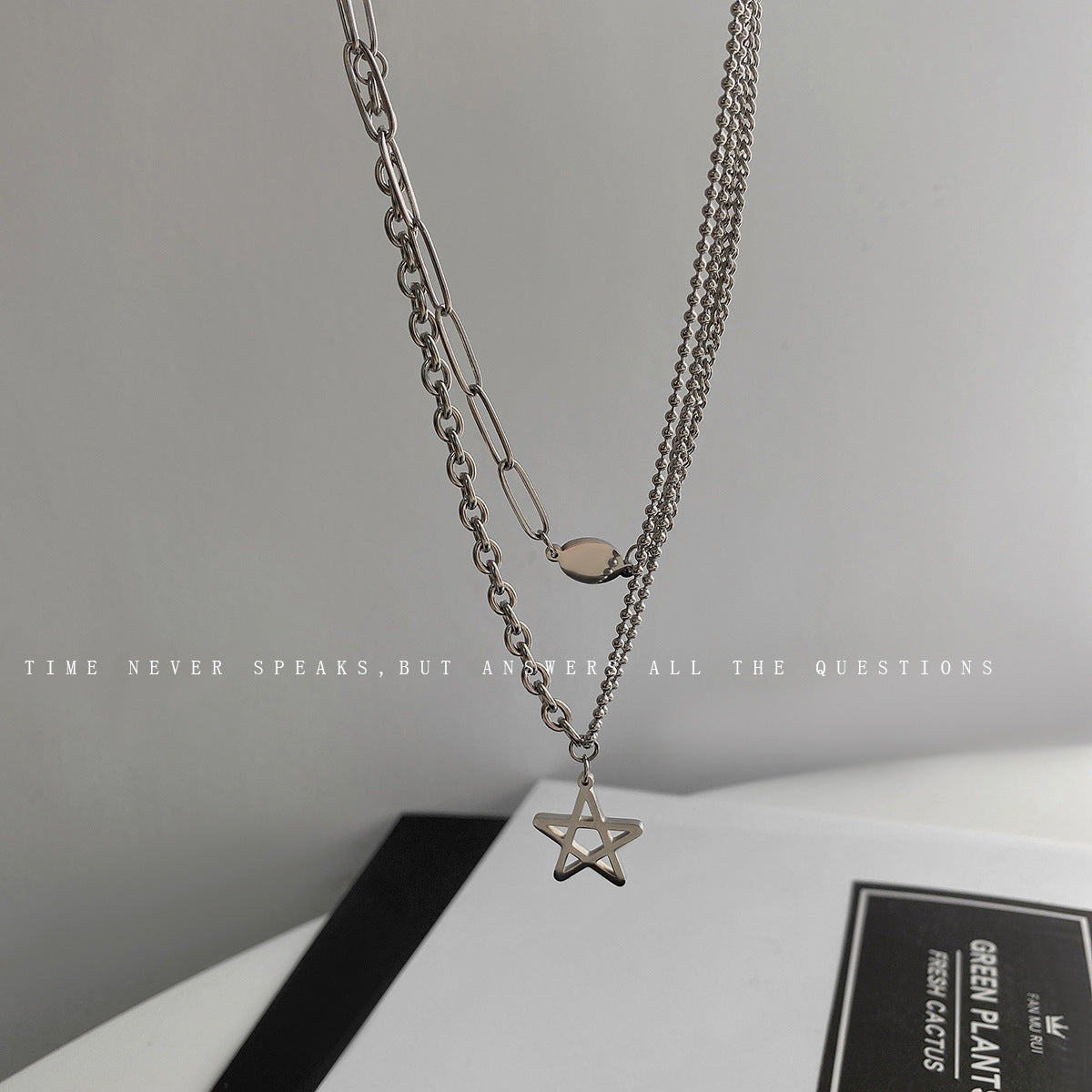 Women's Star Fashion Stitching Hip Hop Hot Clavicle Necklaces