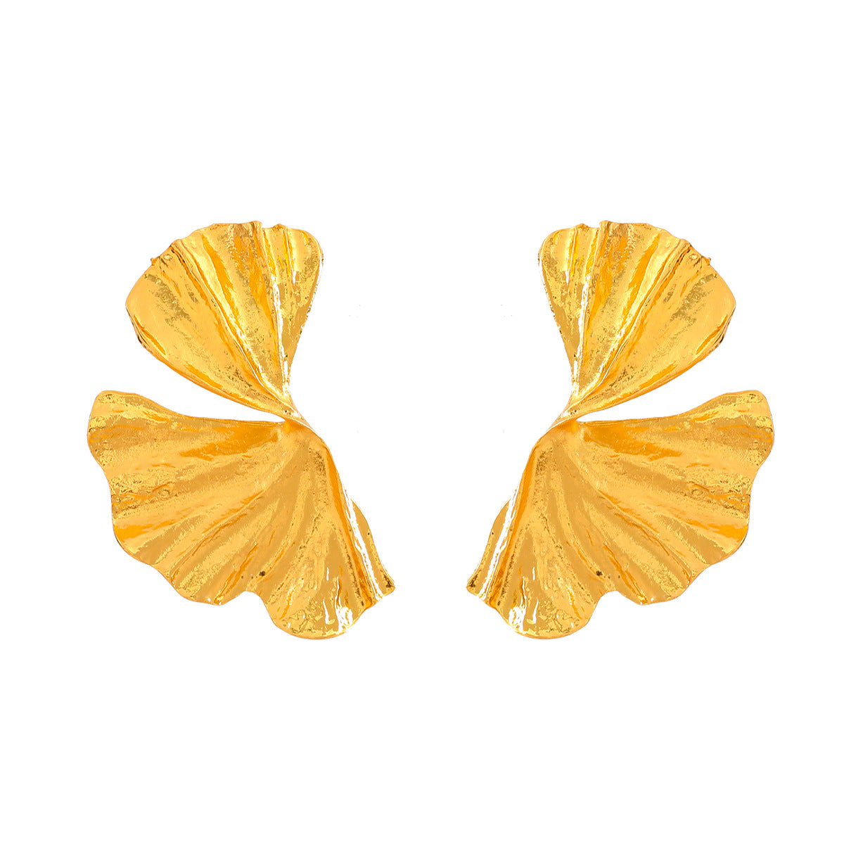 Women's Summer Alloy Flower Exaggerated Fashion Metal Earrings