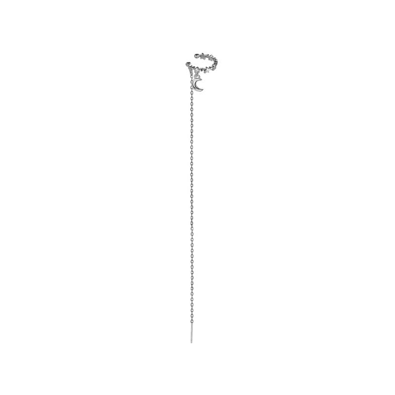 Boucles d'oreilles élégantes de Style coréen pour femmes, Design suspendu étoile et lune