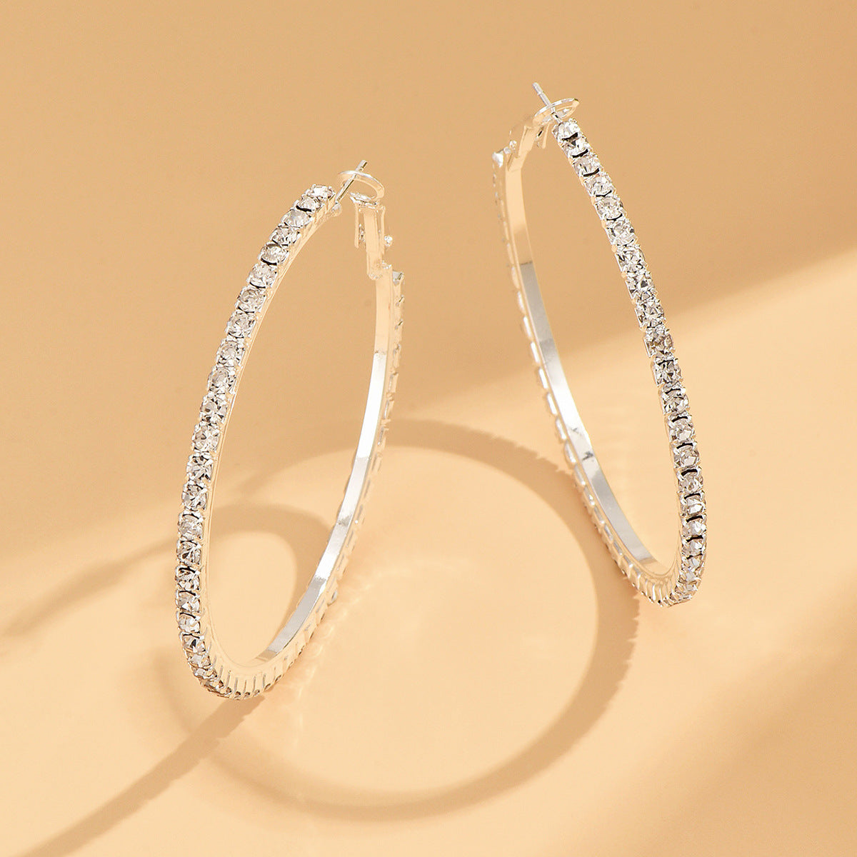 Women's Hot Jewelry Fashion Popular Sier Diamond Earrings