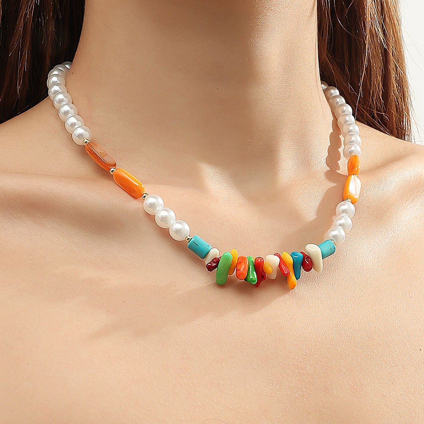 Women's Summer Seaside Design Sense Niche Clavicle Chain Necklaces
