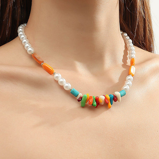 Women's Summer Seaside Design Sense Niche Clavicle Chain Necklaces