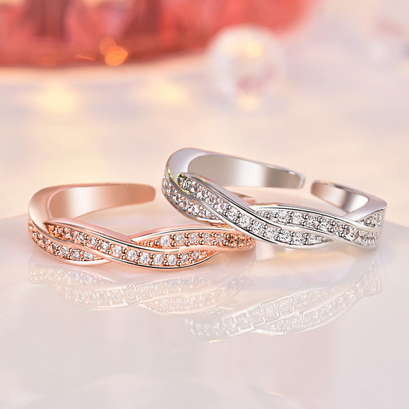 Women's Wheel Of Fate Opening Transfer Interwoven Rings