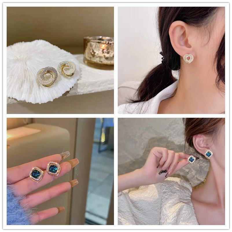 Zircon Elegant Simple Fashion Style Female Earrings