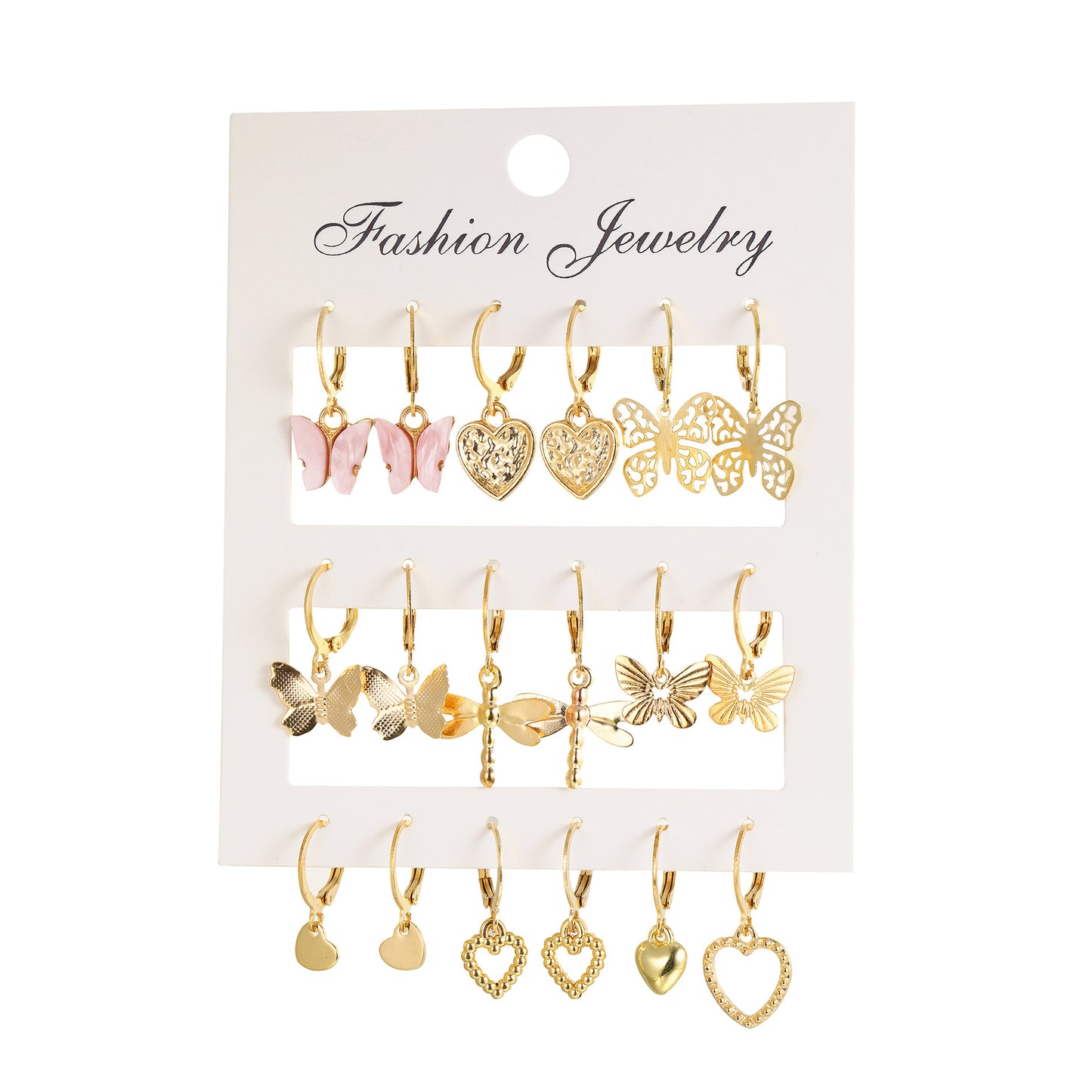 Women's Simple Small Ear Golden Trendy Butterfly Rings