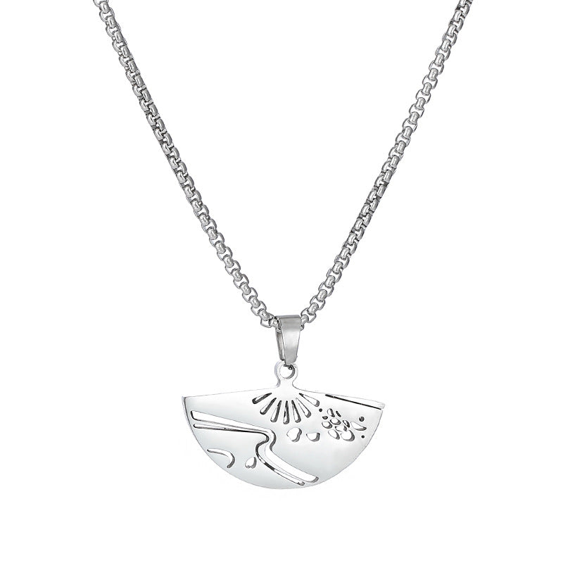 Women's & Men's & God Peripheral Titanium Steel Hip Hop Necklaces