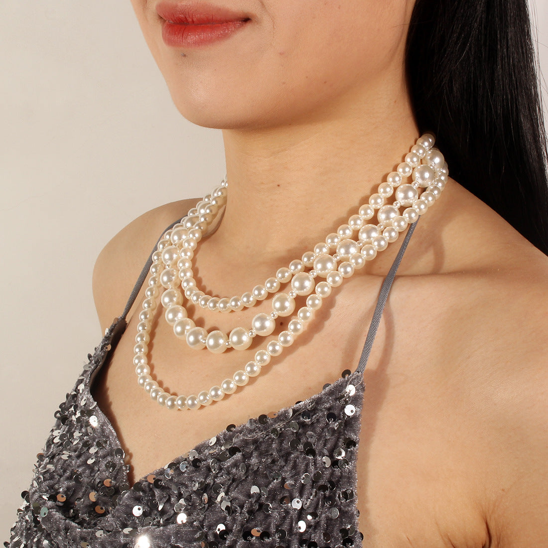 Fashion Ornament Imitation Pearl Short Lady Necklaces