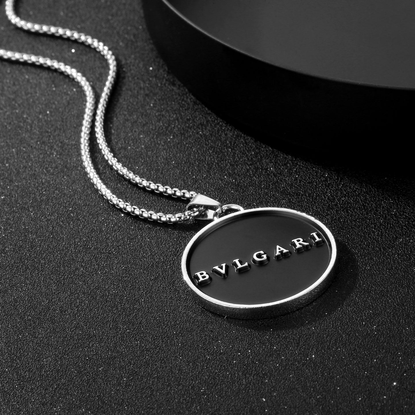 Round Letter Sweater Chain Hip Hop Alloy Necklaces