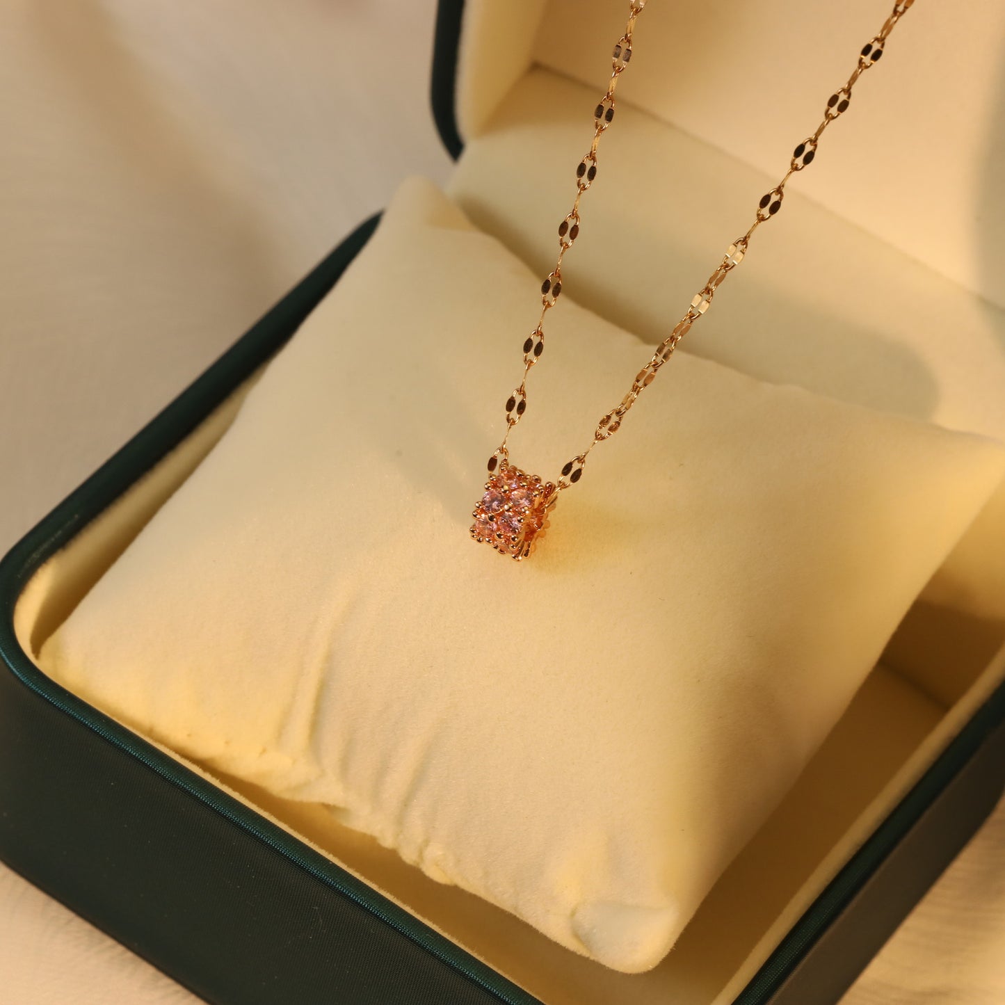 Colliers Mori ronds rétro en diamant à Double rangée pour femmes, Style coréen