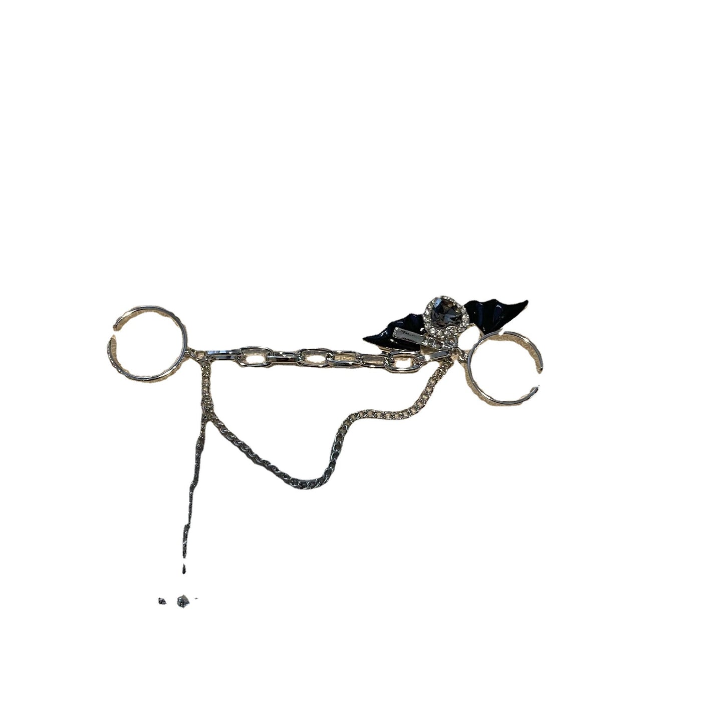 Hot Style Double One Heart Shape Rhinestone Rings