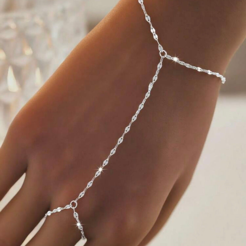 Simple Metal Chain Female Finger Fashion Bracelets