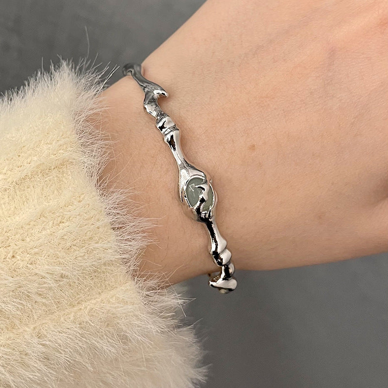 Jade Design Cold Switchable Index Finger Chinese Rings