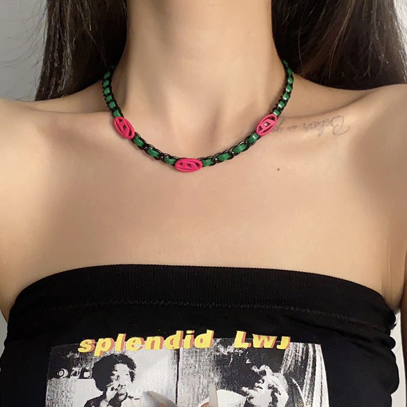 Niche Hip Hop Clavicule Chaîne Colliers Doux