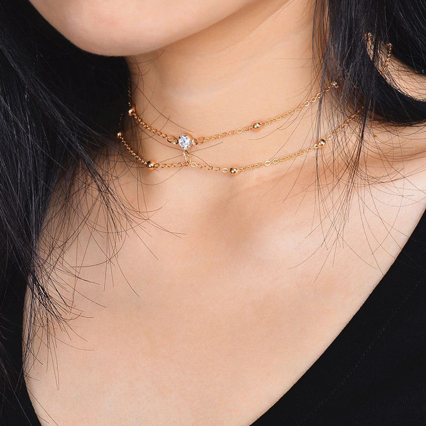 Colliers de chaînes de corps de poitrine chaude de luxe léger pour femmes