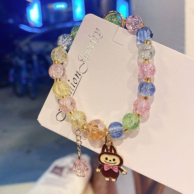 Super Fairy Camellia Crystal String Beads Color Small Daisy Female Bracelets
