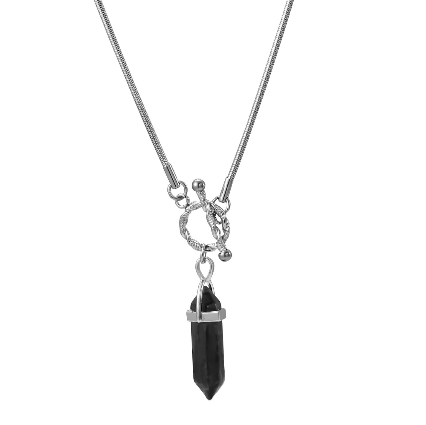 Colonne minorité Design de mode pendentif Hexagonal os de serpent chaîne colliers