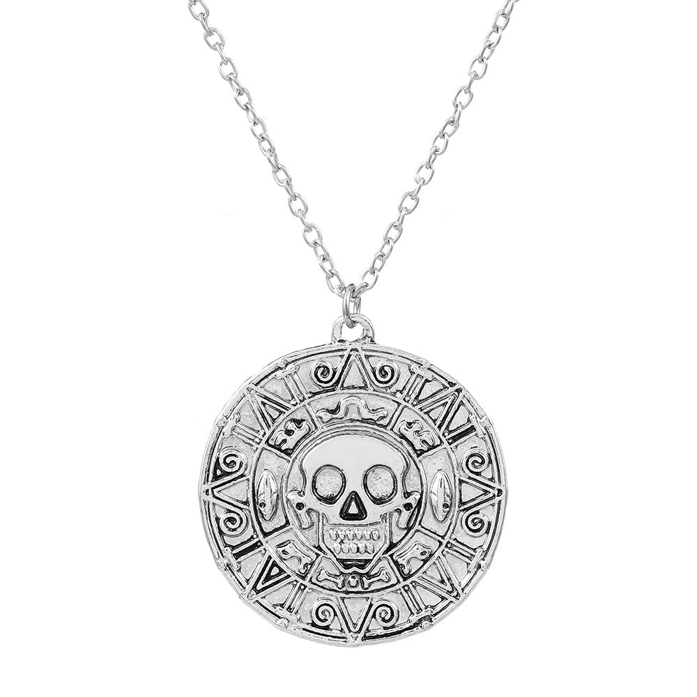 Men's Movie Ornament Pirates Of The Caribbean Gold Necklaces