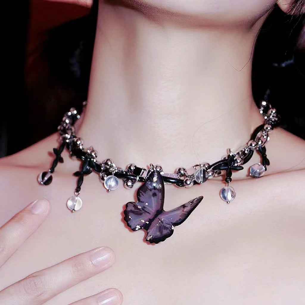 Butterfly Subculture Collar Female All Match Necklaces