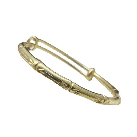 Pure Brass Bamboo Female Tide Step High Bracelets