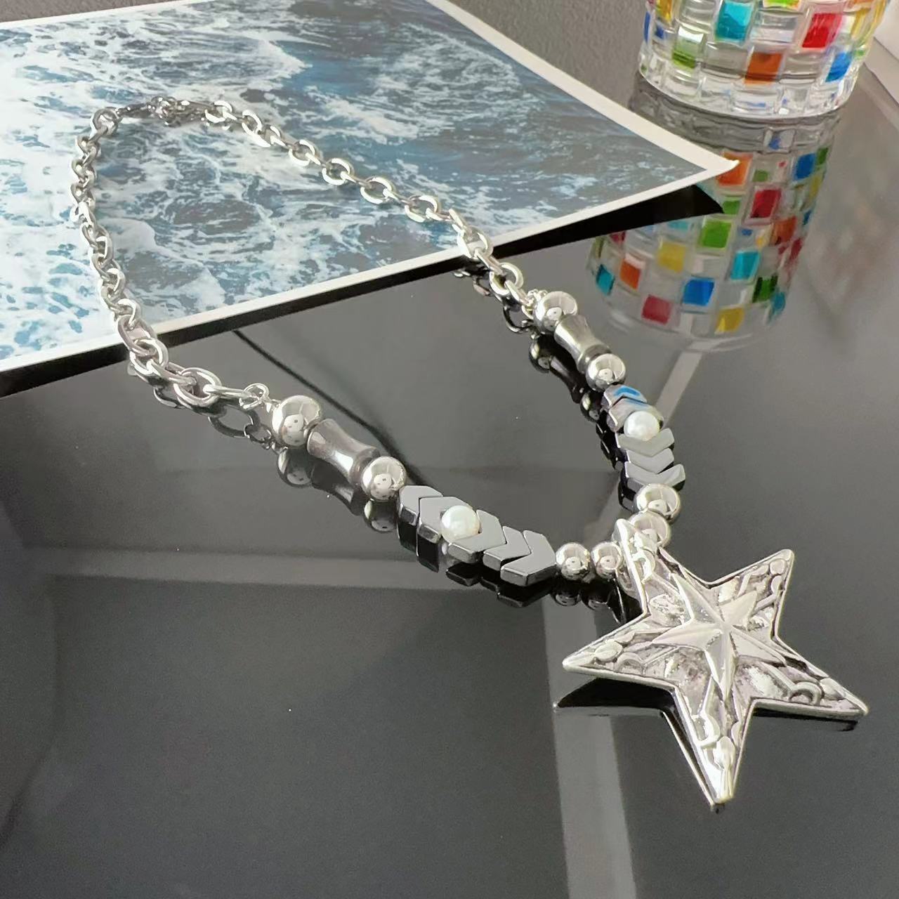Haematite Five-star Fashionable Design High-grade Super Necklaces