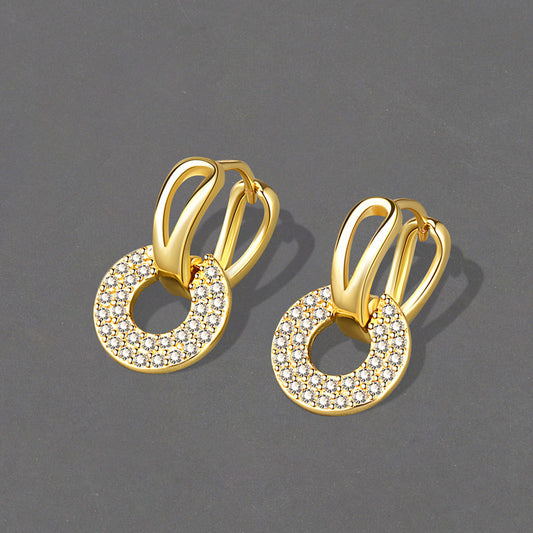 Affordable Luxury Fashion Round Simple Geometric Earrings