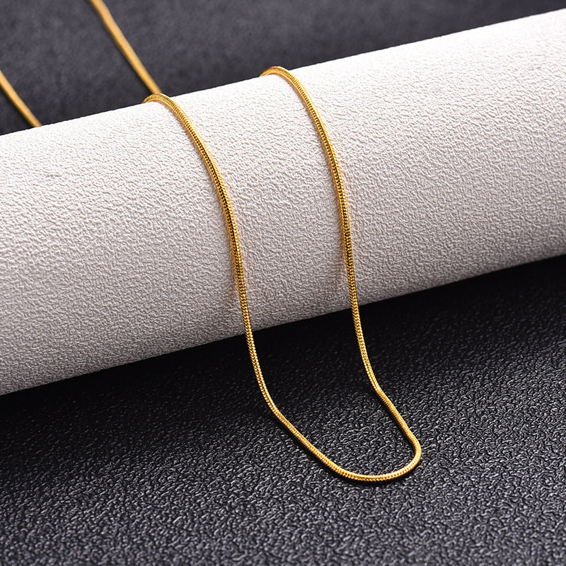 Colliers ronds fins Hip Hop Punk pour hommes, tempérament Simple