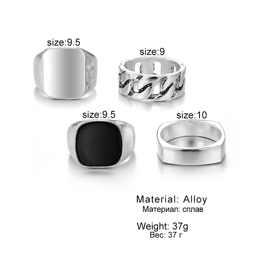 Women's & Men's & Personality Creative Retro And Exaggerated Metal Playing Rings