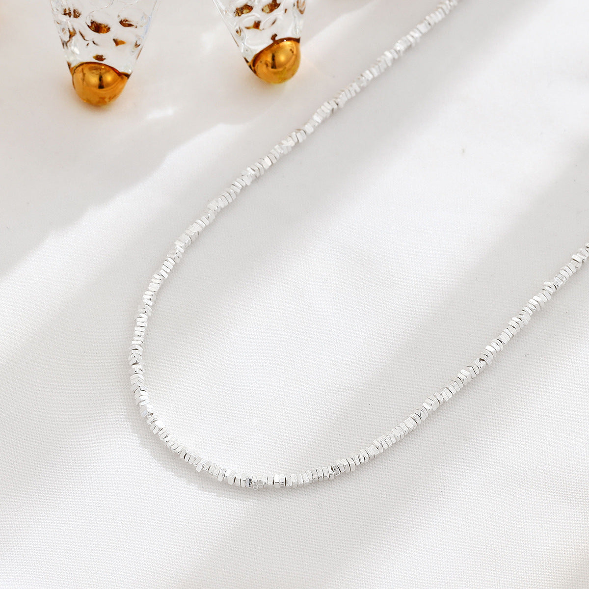 Square Small Pieces Of Temperamental Minority High-grade Ornament Necklaces