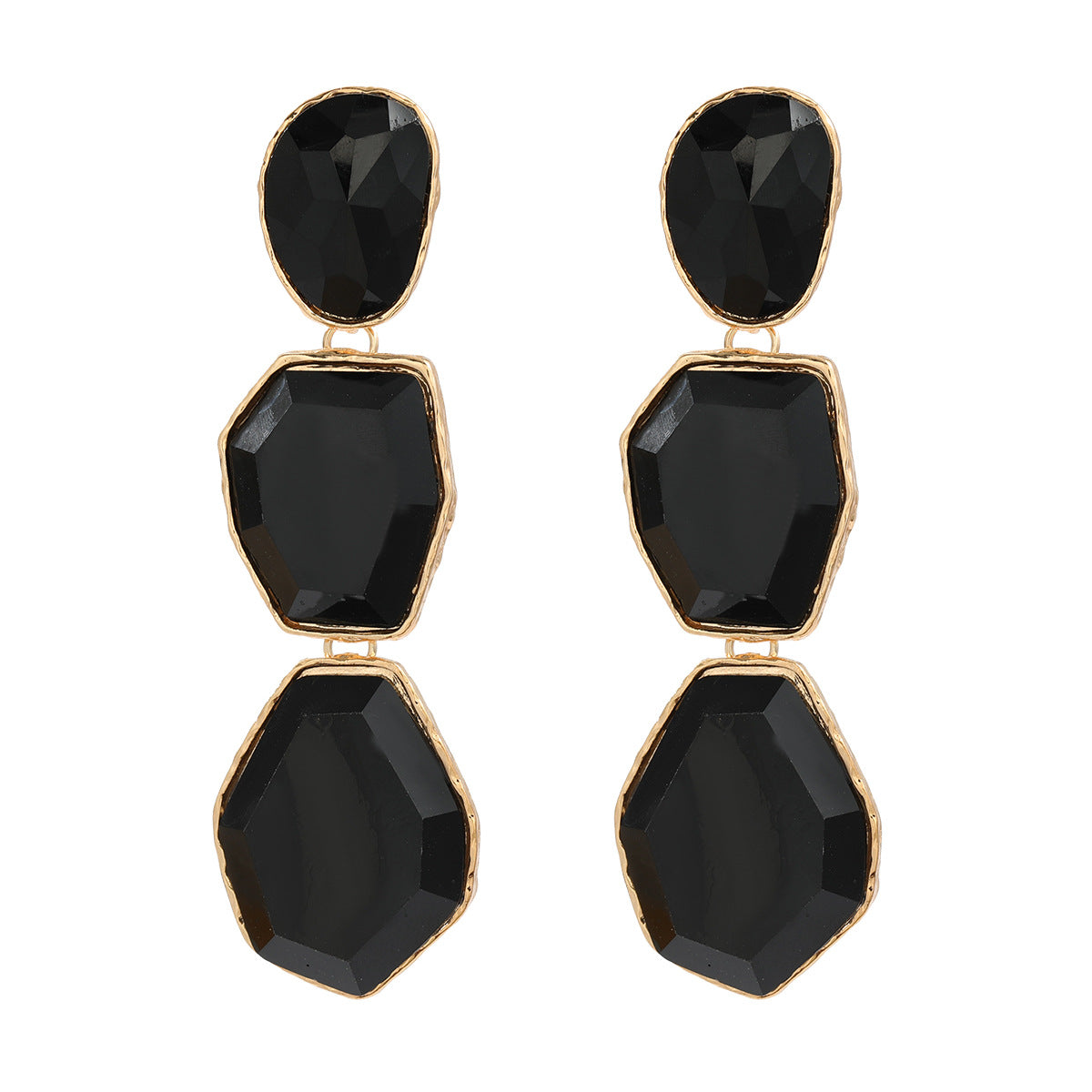 Women's Trendy Geometric Alloy Resin Bohemian Party Earrings