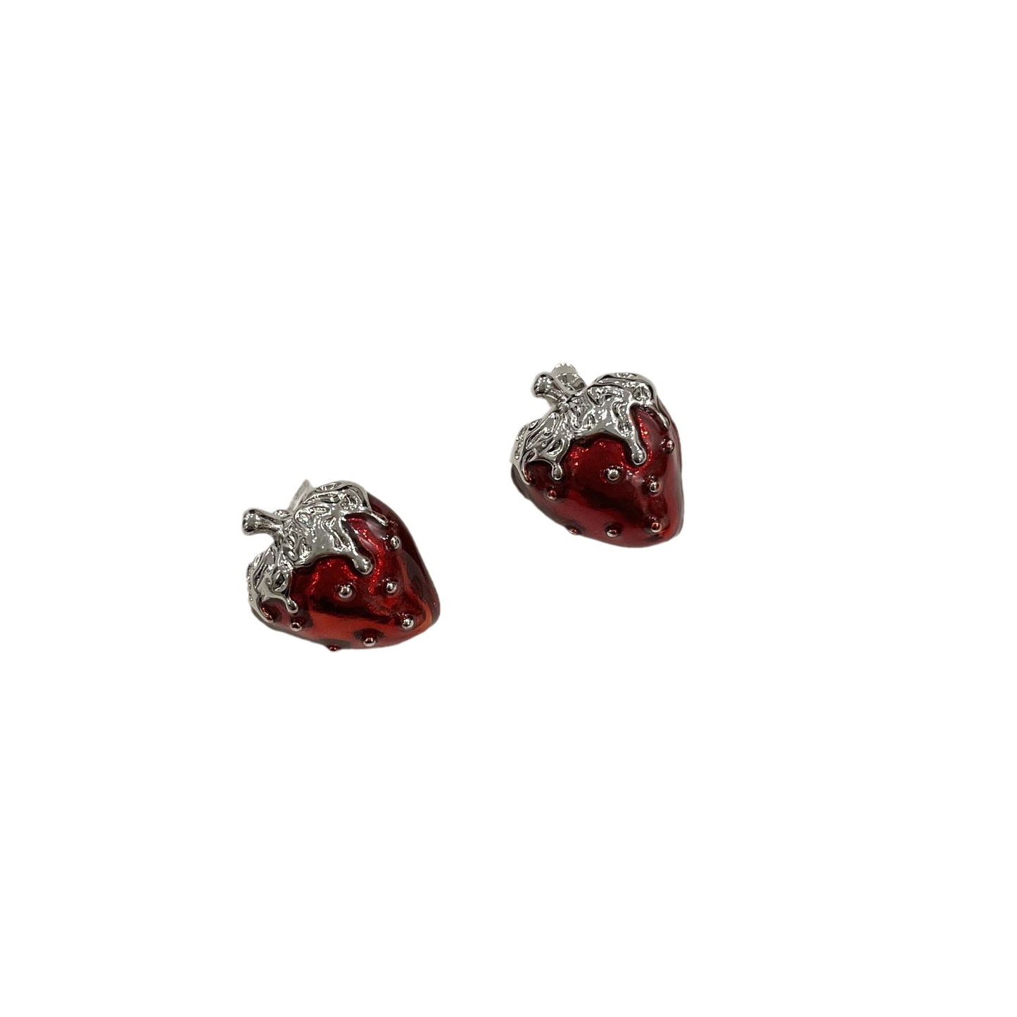 Anneaux de conception de patte d'amour à glaçage rouge chaud
