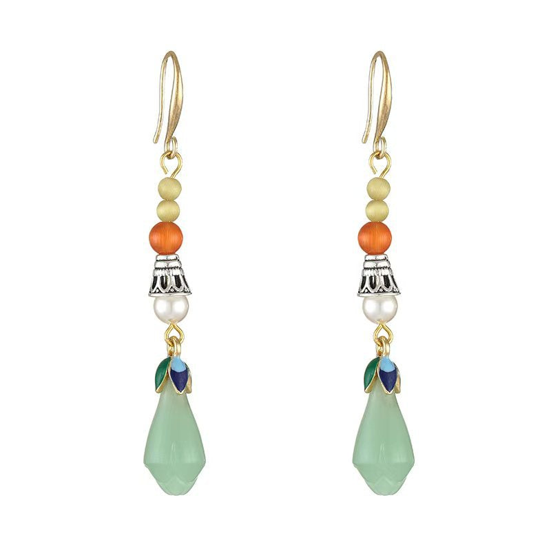 Luxury High-grade Tassel Design Sense Niche Middle Earrings