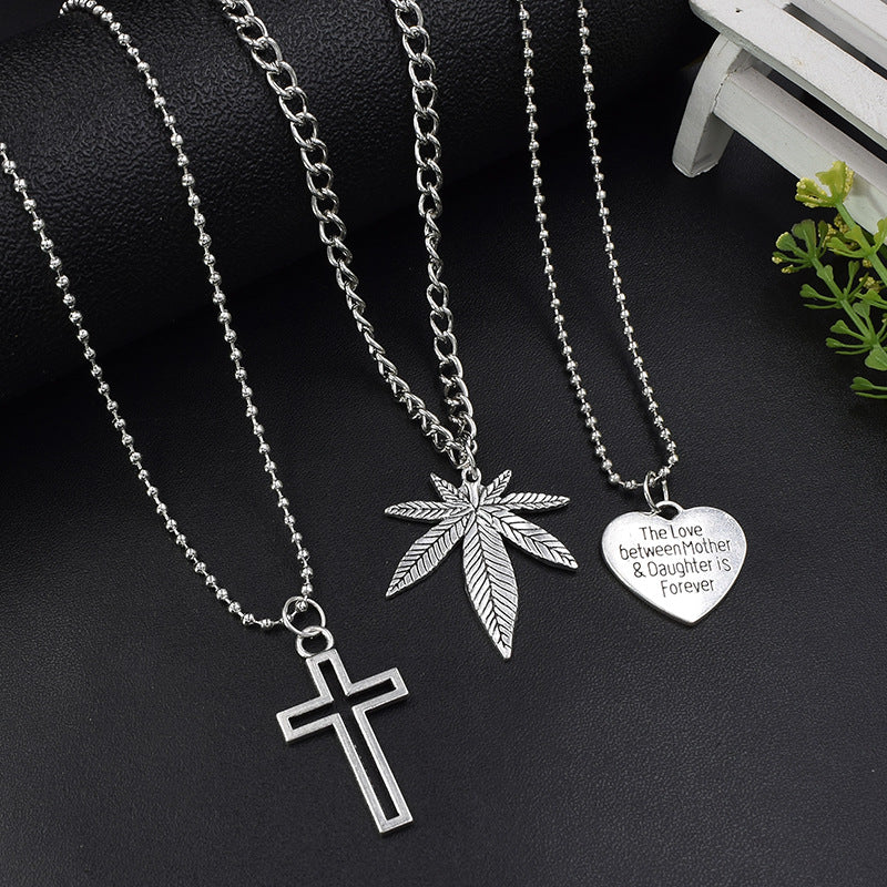 Pendant Female Maple Leaf Male And Necklaces
