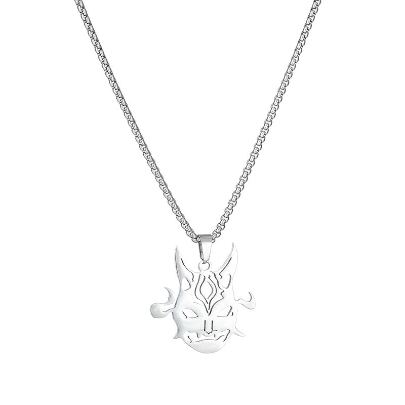 Women's & Men's & God Peripheral Titanium Steel Hip Hop Necklaces