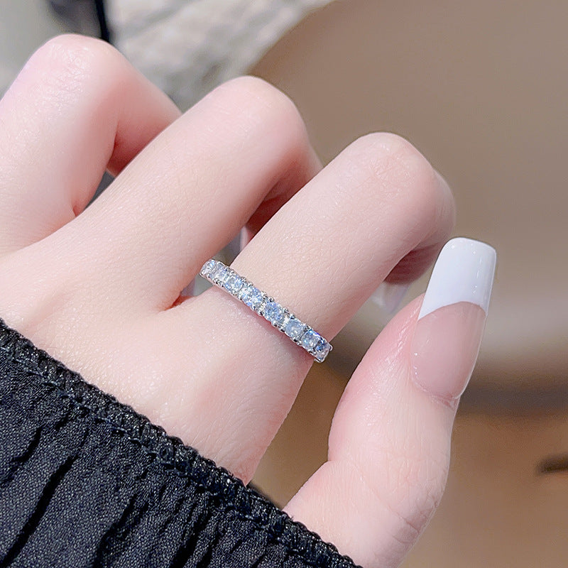 Enamel Drop Oil Butterfly Opening Light Luxury High Sense Rings