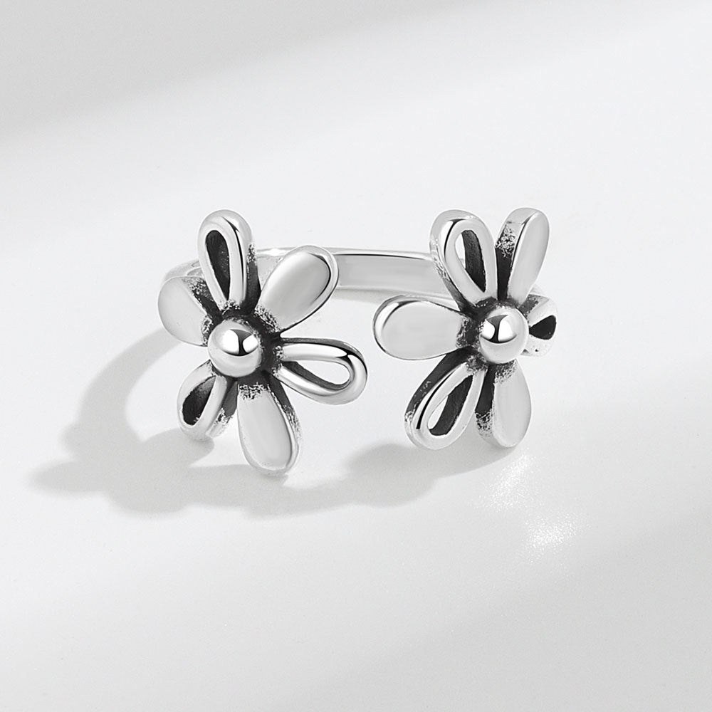 Zeigefinger-Nischen-Blume, hohle Öffnung, weibliche Ringe