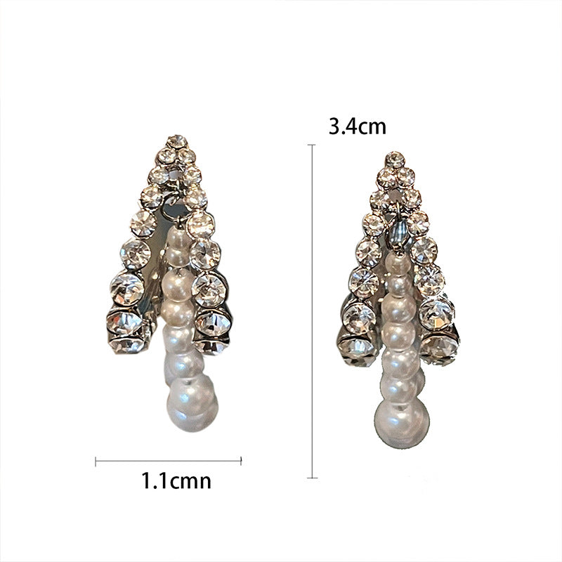Type Zircon Pearl Light Luxury High-grade Earrings