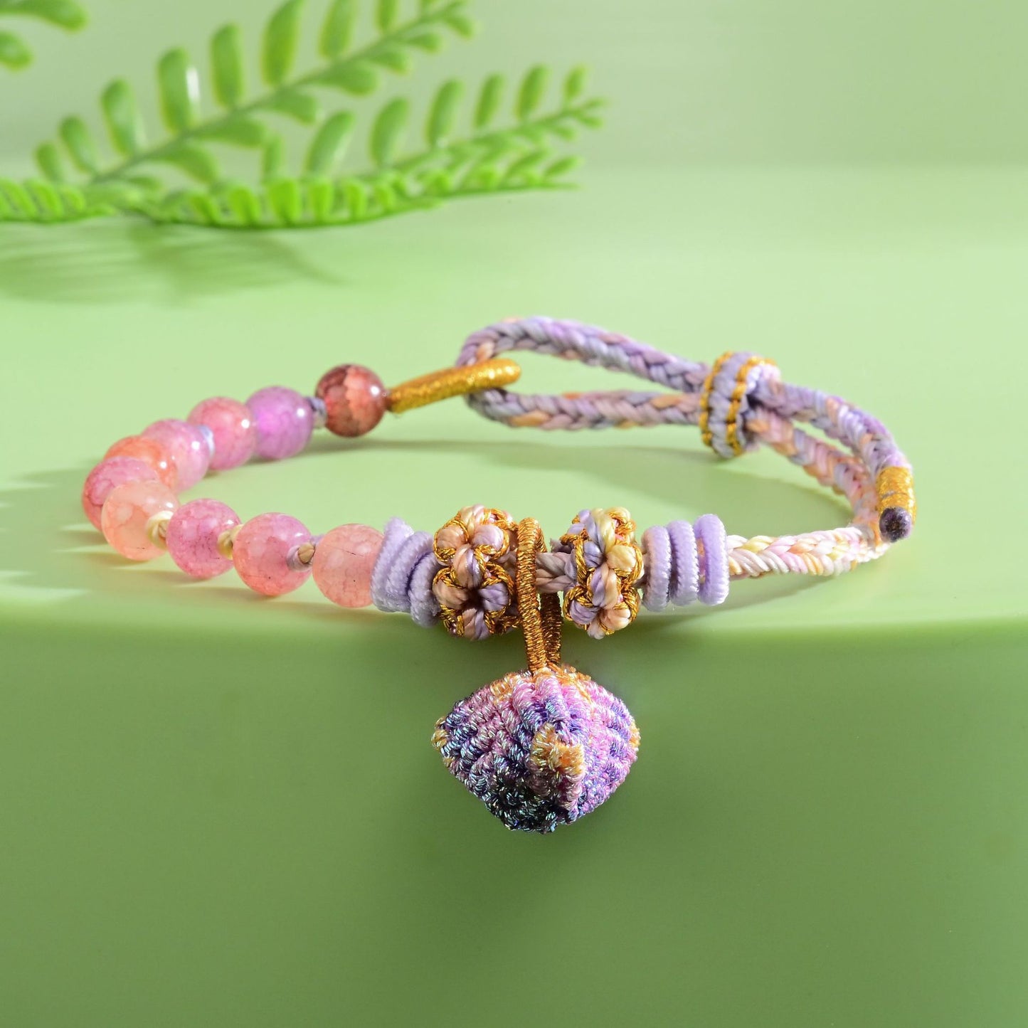 Festival Colorful Rope Perfect Peach Blossom Knot Bracelets