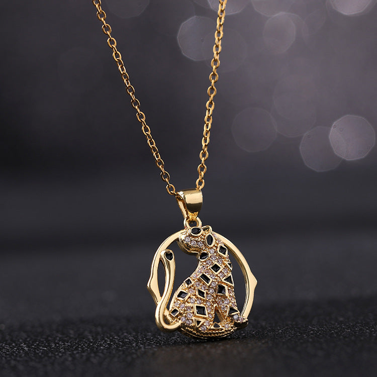 Women's Micro Inlaid Zircon Personalized Hip Hop Necklaces