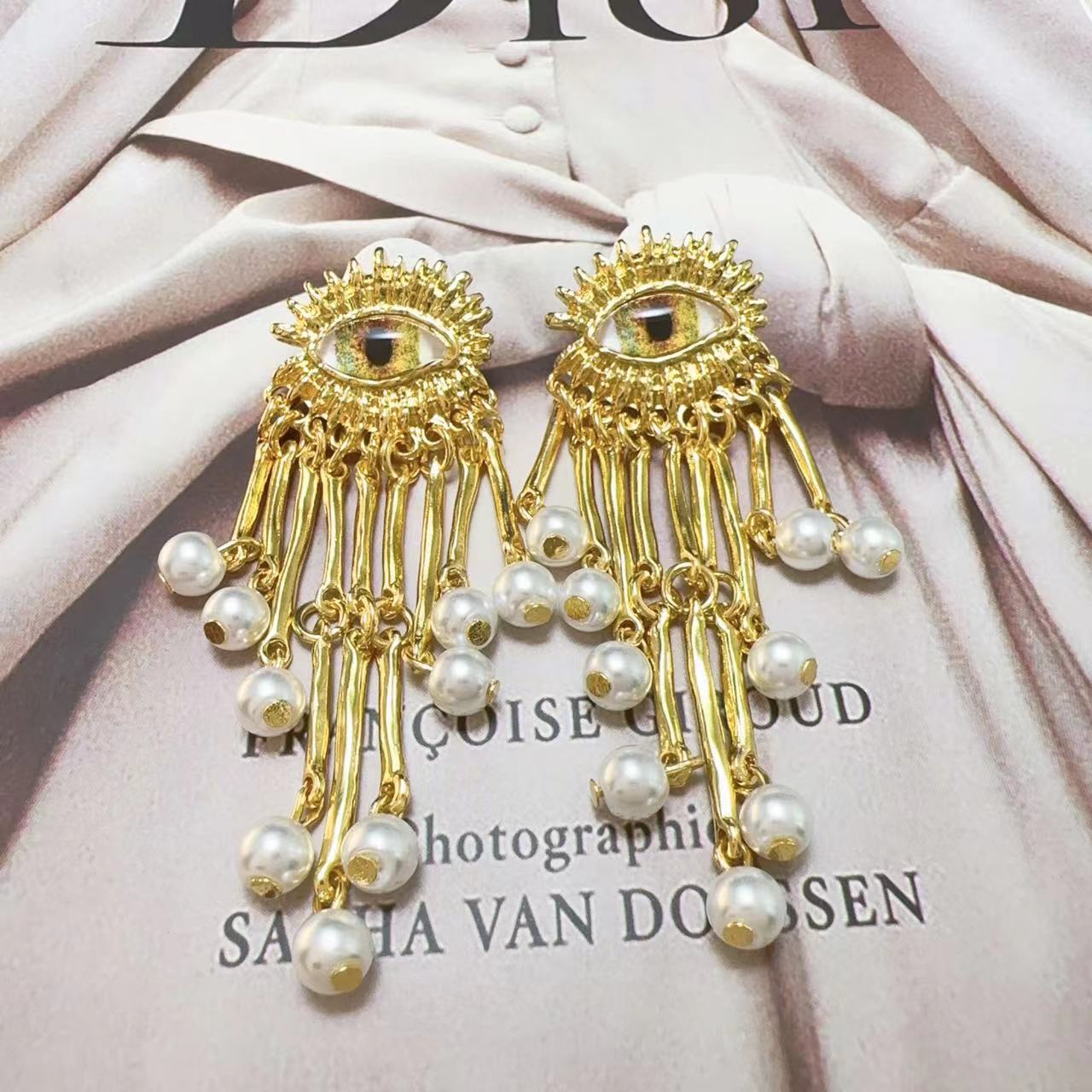 Women's Tassel Pearl For Design Retro Style Earrings