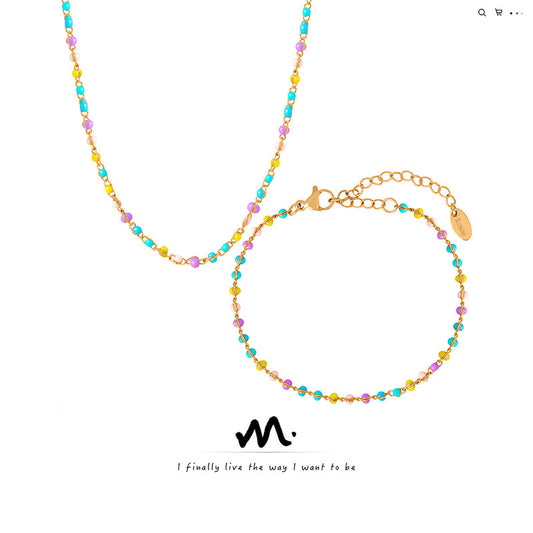 Colliers de perles faits à la main simples High Sense pour femmes