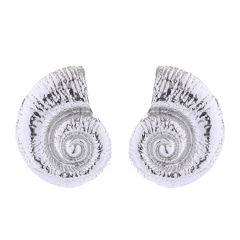 Personality Beach Vacation Style Conch Trendy Earrings