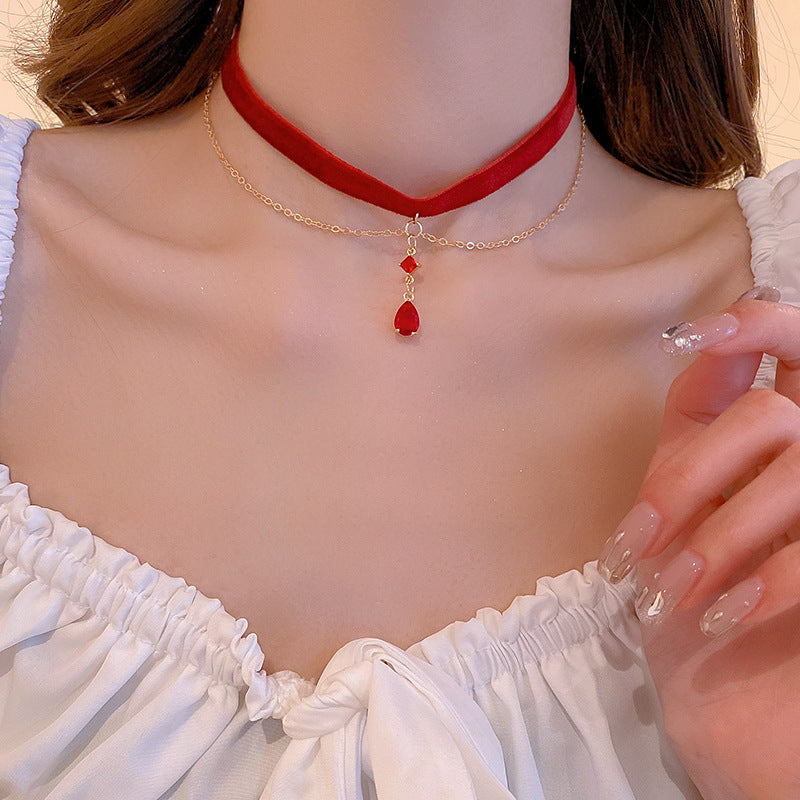 Niche Hip Hop Clavicule Chaîne Colliers Doux