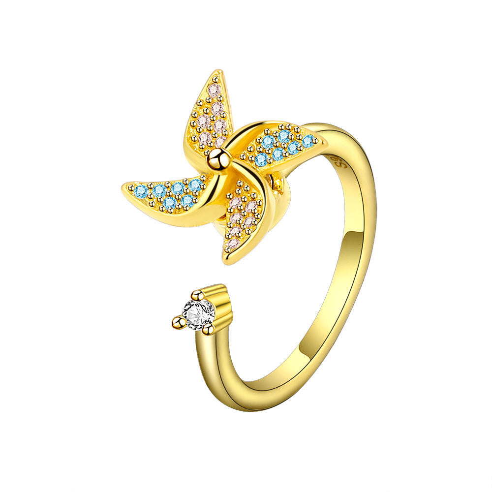 Offene Damen-Special-Interest-Light-Luxus-Ringe