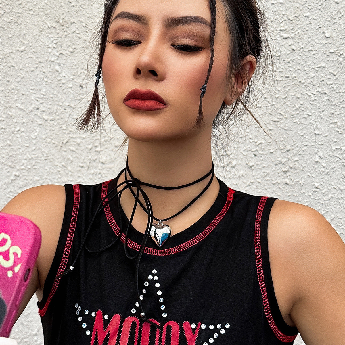 Pull Sweet Cool Punk Personality Retro Necklaces