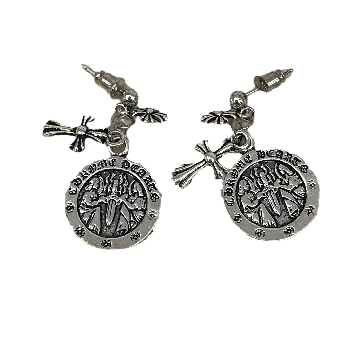 Cross Angel Mural Retro Distressed Accessories Fashion Earrings