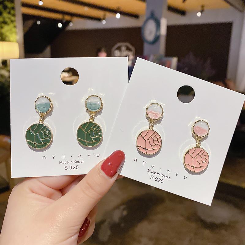 Women's Sier Fashion Simple Elegant Drop Small Earrings
