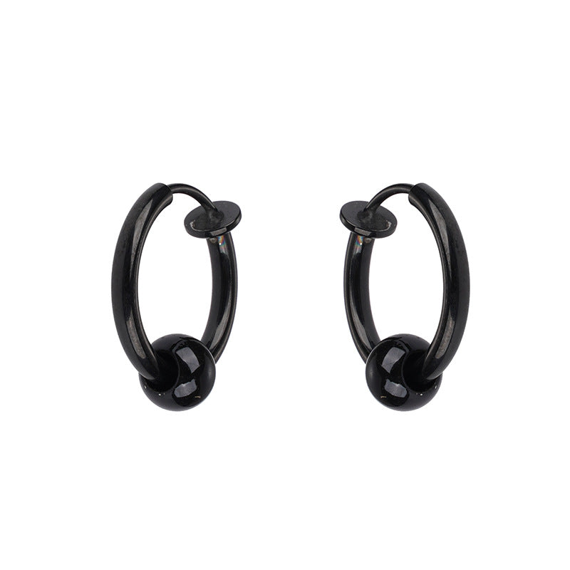 Men's Clip Titanium Steel Personalized High Sense Ear Buckle