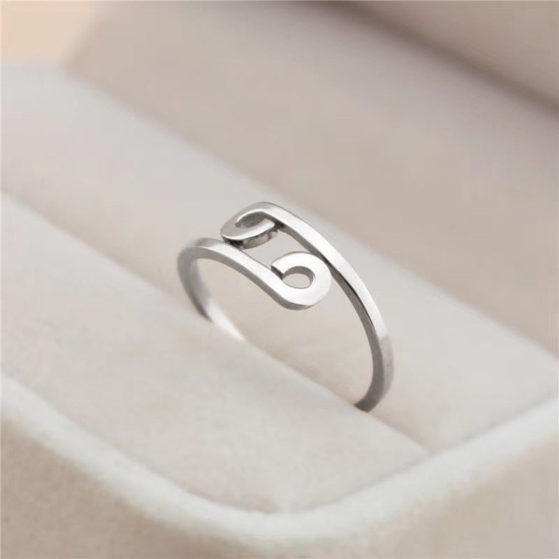 Korean Style Minimalist Creative Twee Constellation Open Rings