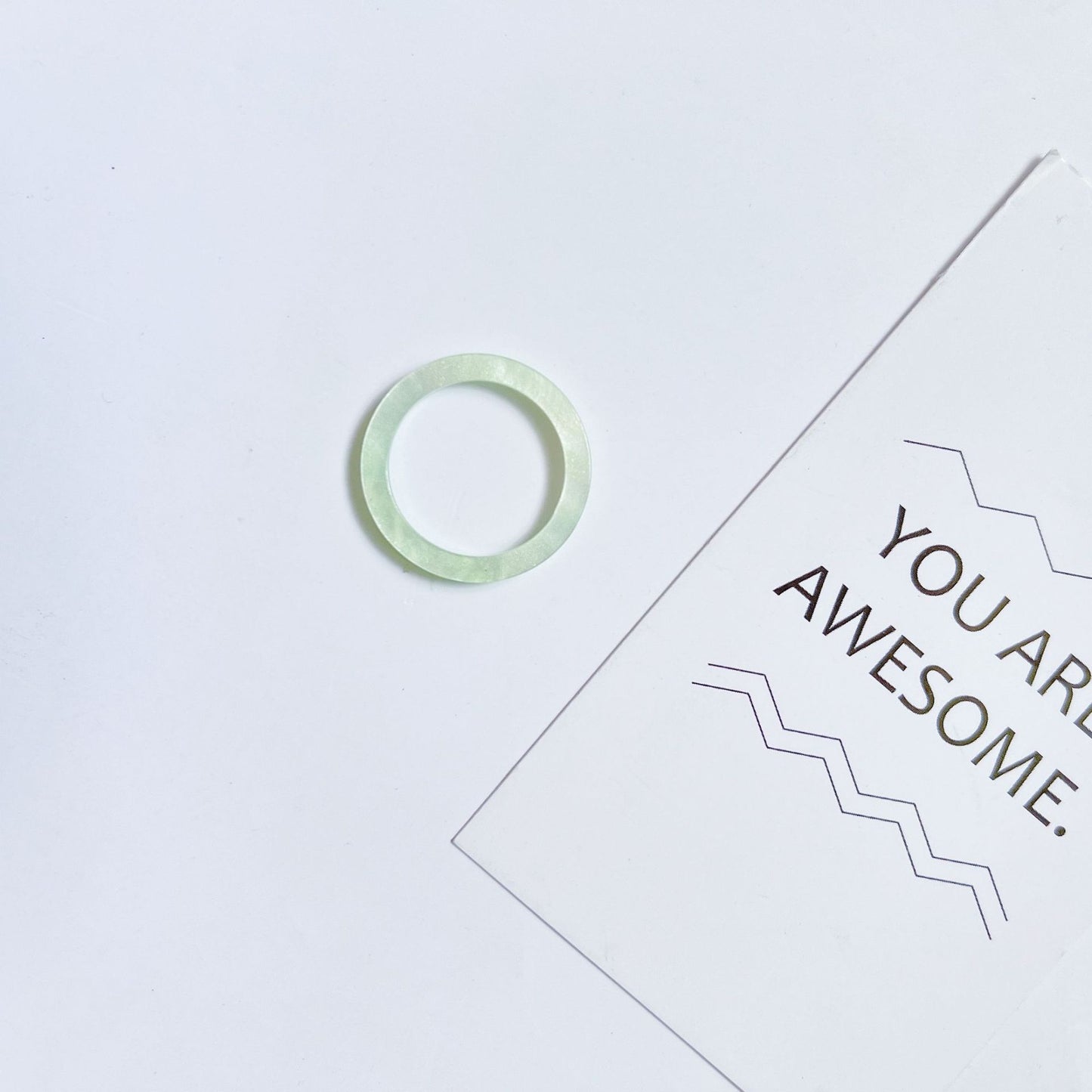 Acrylic Acetate Simple Fashion Young Personalized Rings
