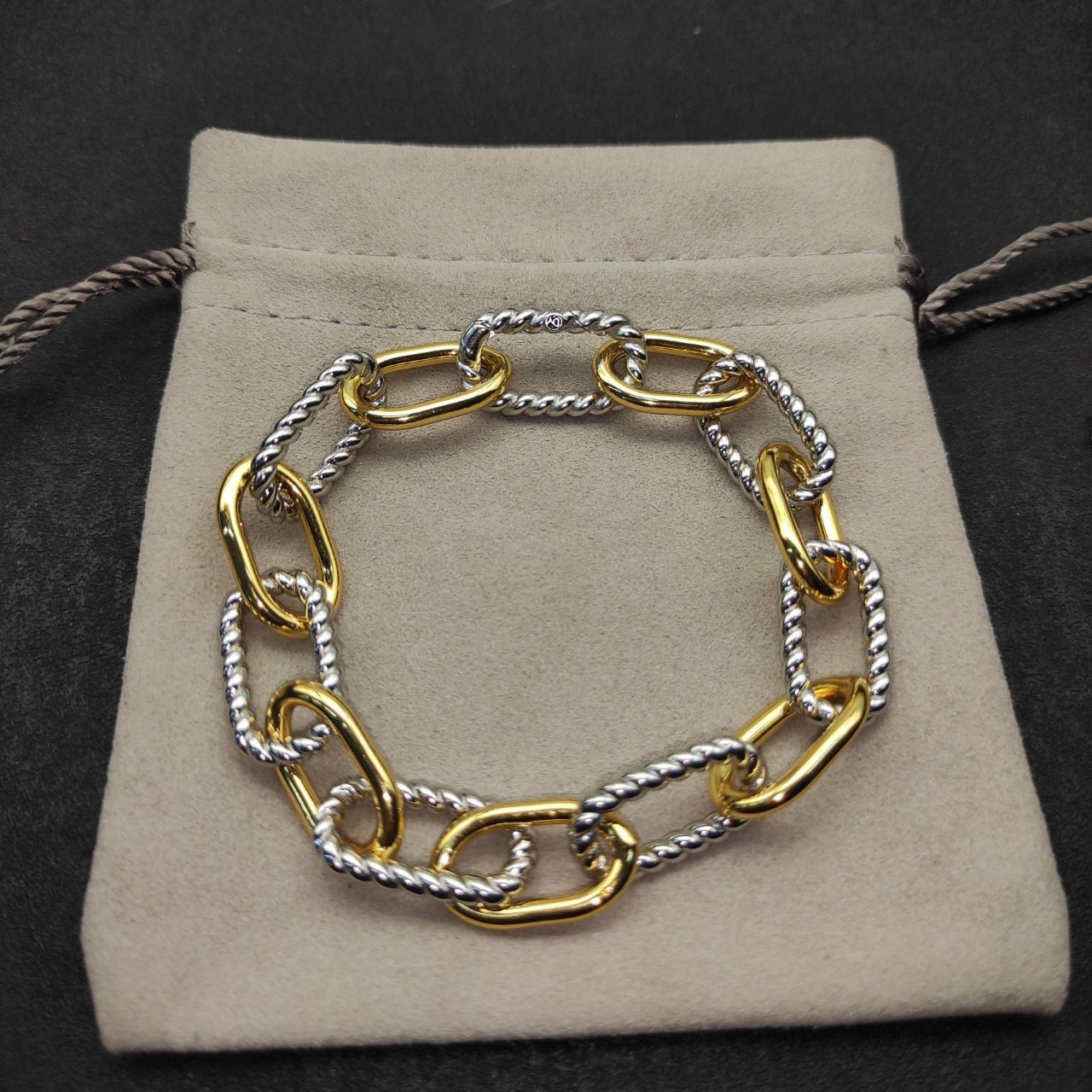 Durable Color Matching Chain Popular Twisted Bracelet